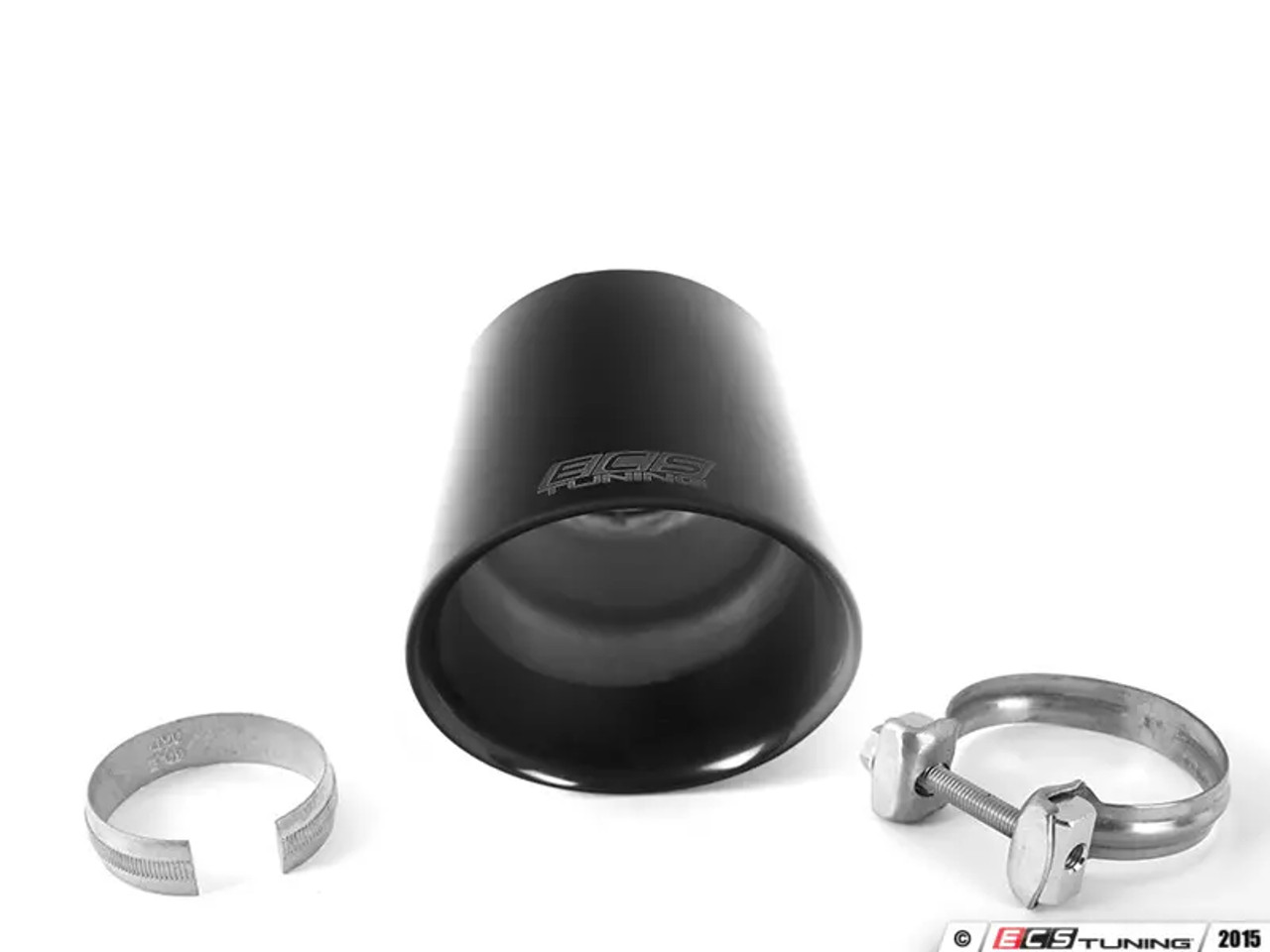 ECS UNIVERSAL Swivel Exhaust Tip 4.0" Black Chrome Priced Each ES
